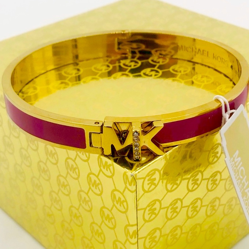 New Michael Kors purple and Gold-Tone Hamilton Bracelet - Picture 5 of 14